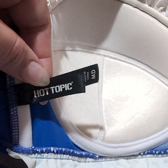 Blue Bikini Set with Red Bow - Picture 5 of 7